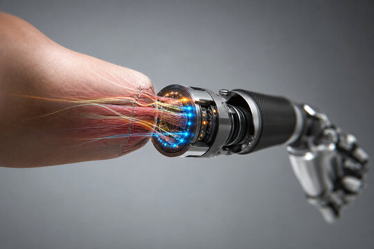 Neural interface linking human arm to bionic hand
