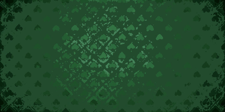 Green card suit pattern with subtle texture poker table background
