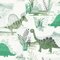 dinosaurs in the grass © Gurram
