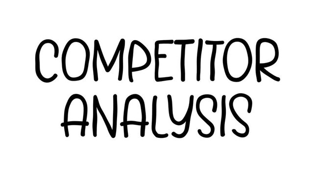 Competitor Analysis Hand Drawn Scribble Text Effect