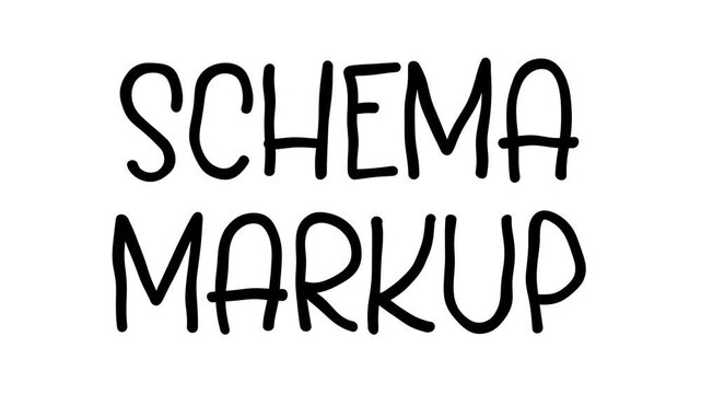 Schema Markup Hand Drawn Scribble Text Effect
