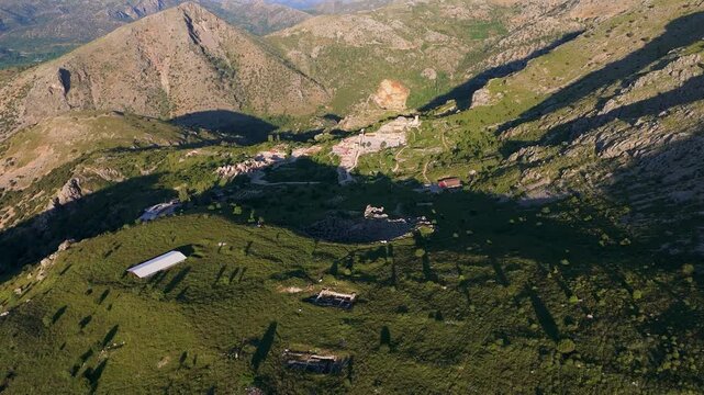 Various drone images of the ancient city of Sagalassos, located within the borders of Burdur province in T&uuml;rkiye.