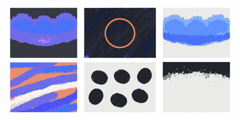 Abstract Blue And Black Brushstroke Patterns Textured Digital Backgrounds © Mityunjoy