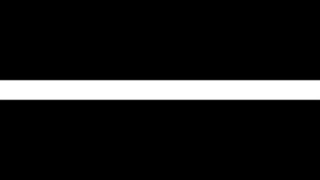 Straight white grosgrain ribbon banner, a simple decorative element for design. Isolated on transparent background. Abstract festive backdrop for advertise.4k animation motion graphics video.