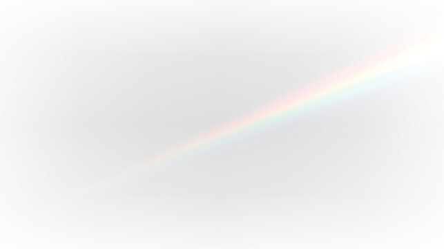 Holographic Crystal Light Leak with Spectrum Glow PNG