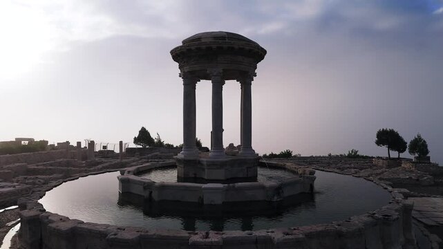 Various drone images of the ancient city of Kibyra, located within the borders of Burdur province in T&uuml;rkiye.