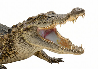 Fototapeta premium crocodile with mouth open mouth