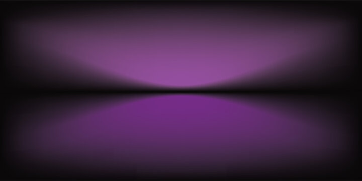 Abstract gradient podium background. Violet, purple and lilac empty 3d studio backdrop. Clean scene for product presentation mockup template. Vector illustration.