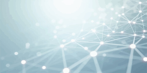Abstract digital network connection background with glowing nodes and lines connection abstract technology background geometric communication internet structure intelligence computing © RoyhanaFatema