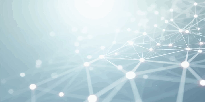 Abstract digital network connection background with glowing nodes and lines connection abstract technology background geometric communication internet structure intelligence computing