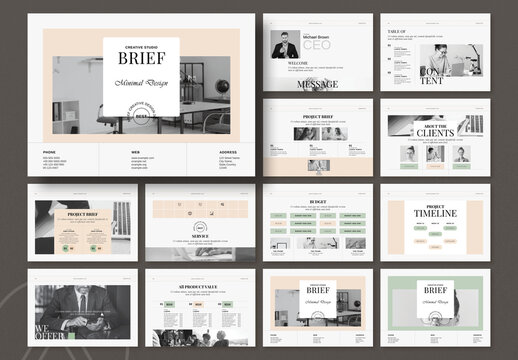 Creative Brief Brochure Landscupe Template