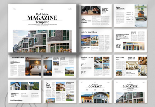 Real Estate Magazine Landscape Template