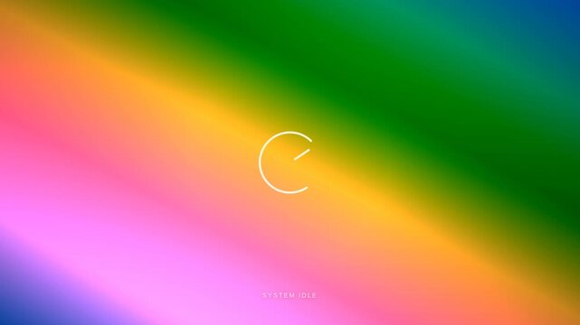 rainbow idle screen
