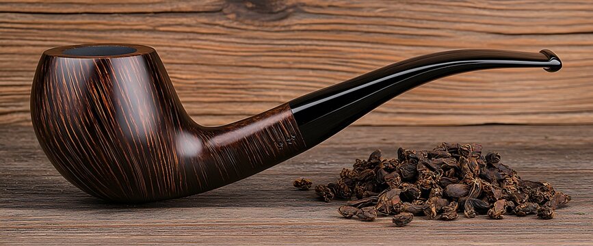 Smoking pipe and dried herbs