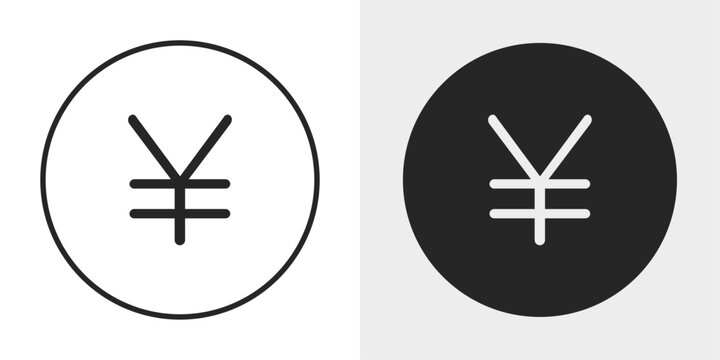 Modern editable stroke vector illustration of a yen money icon. Perfect for currency exchange, banking, finance, investment, fintech, mobile apps, websites, and digital platforms.