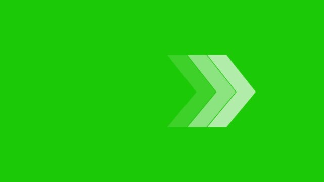 Animation of sustainable Right-directional arrow loop concept. Animated arrows useful for overlay footage. 4k regulation.