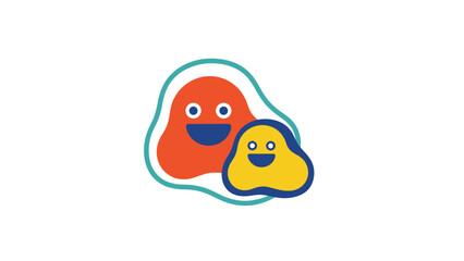 Fototapeta premium Whimsical Characters in a Graphic Design Environment