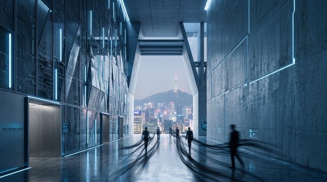 Seoul Tech Hub Business District Modern Architecture