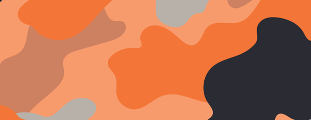 Abstract orange camouflage pattern vector © Rawpixel.com