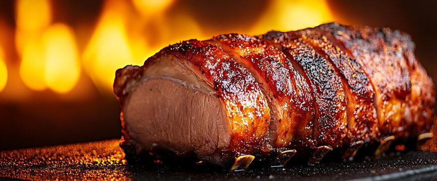 Roasted pork loin