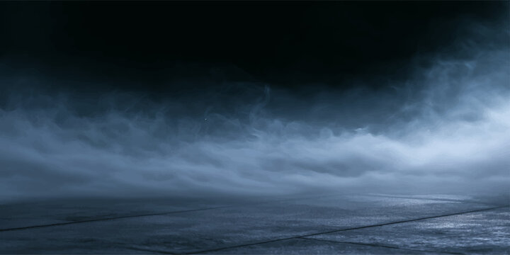 Stormy Clouds Over the Sea with Dramatic Blue Sky Sunlight and Ocean Horizon Natural Weather Landscape