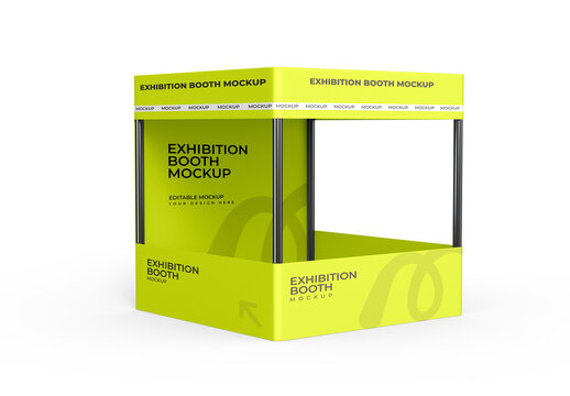 Exhibition Booth and Stall Mockup