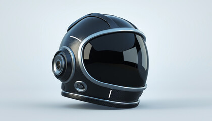 Fototapeta premium Space helmet with dark visor closeup.