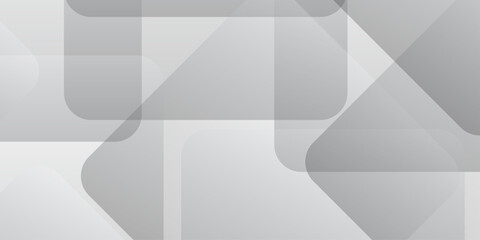 Obraz premium gray overlap technology tech grid triangle business digital curve poster and banner web creative origami square rectangle template background.