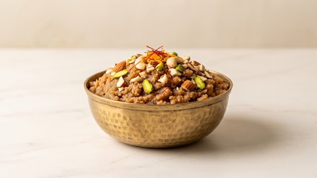 Singhara Flour Halwa Traditional Indian Fasting Sweet