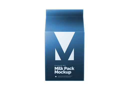 Cartoon Package Front view Mockup for Product Launch and Marketing Presentation