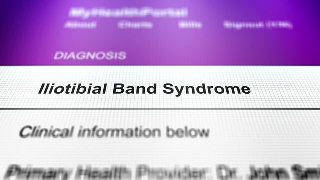 Generic Health Portal with Leg Health Problem Diagnosis - Iliotibial band syndrome