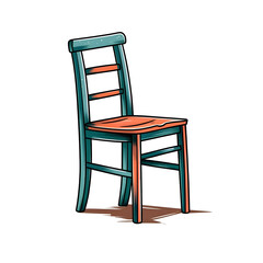 Fototapeta premium Vintage Wooden Chair . Classic Home Decor and Interior Design