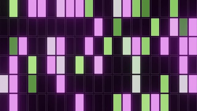Background pink with green and black bricks wall VJ loop