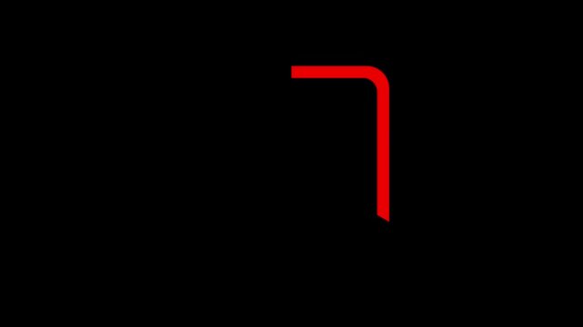 red wrong incorrect cross square pop up animated in a red square box isolated on an alpha channel transparent background layer 4K animation for rescaling resizing & repositioning simple animation