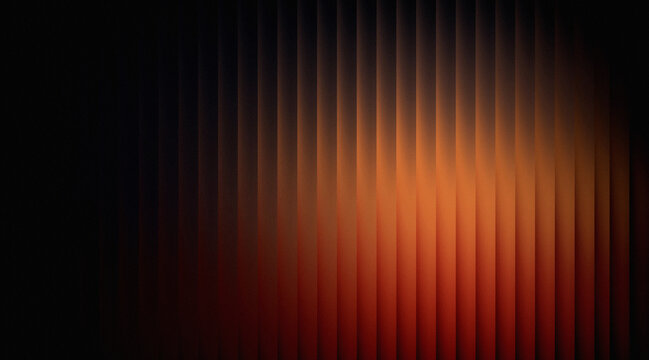 Abstract dark background with vertical glowing orange light lines