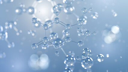 adrenochrome molecular structure 3d, oxidation product of epinephrine structural chemical formula view from a microscope © Сергей Шиманович