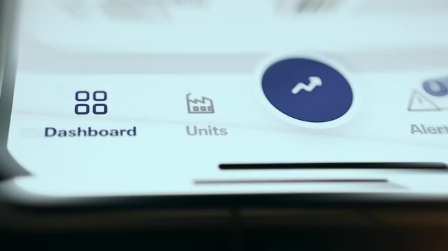 Units option being selected from a UI