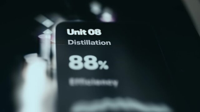 Unit 08 Distillation with completion status of 88 Efficiency