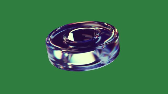 Anmetal Nut Ball Silver Animated Green Screen Chroma Key Background
