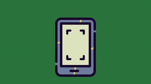 Illustration Cell Blue Animated Green Screen Chroma Key Background