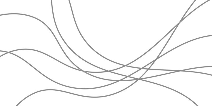 Line art abstract vector illustration. Wavy lines.