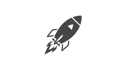 Rocket Ship Blasting Off Into Space. © May