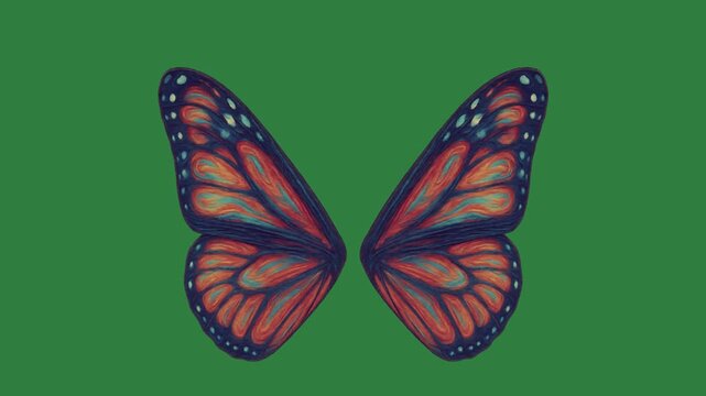 butterfly green green screen animated chromakey movement colorful design backgrounds style expression scene emotion illustration composition layers elements