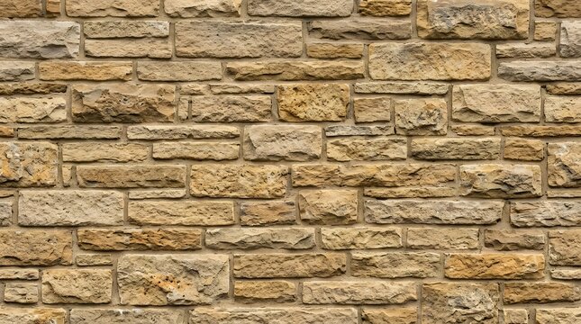 Natural Sandstone Stone Wall Background Texture.