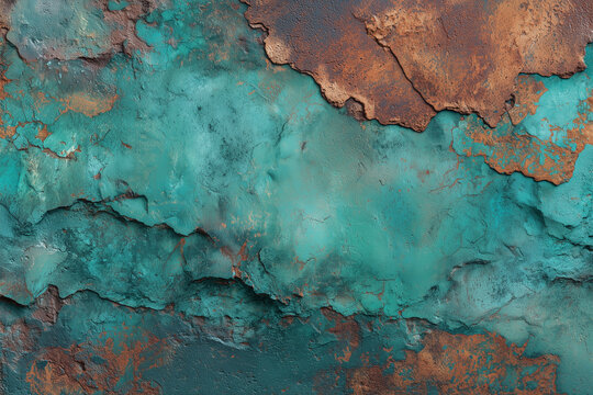 Weathered Copper Patina Texture. High-quality weathered copper patina texture background designed for commercial use, branding, presentations, websites, packaging and creative projects.