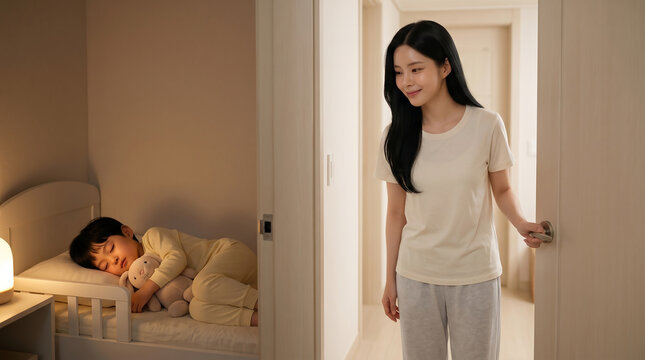 집 안에서 잠시 쉬는 여성 / Woman Taking a Quiet Moment at Home