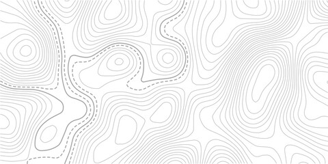 Topographic map background geographic line map with elevation assignments. Outdoor illustration map background, editable stroke.Rendering abstract illustration. © MDSOHEL