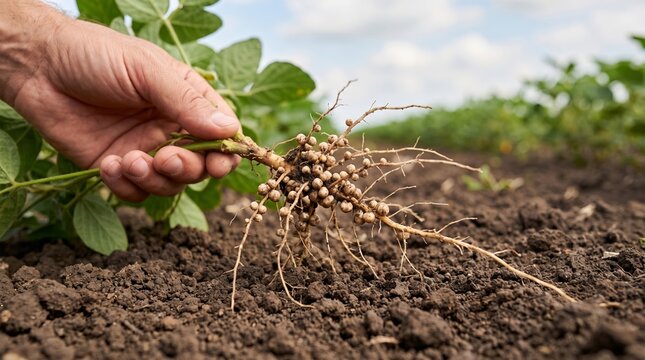 Soybean Root with Nodules