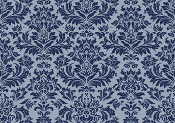 Fototapeta premium Timeless Decorative Damask Pattern for Wallpaper and Textiles