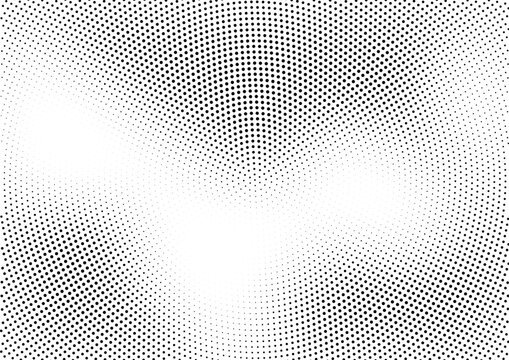 Abstract halftone dotted background. Monochrome grunge pattern with dot and circles.  Vector modern pop art texture for posters, sites, business cards, cover,  labels, stickers layout. eps 10